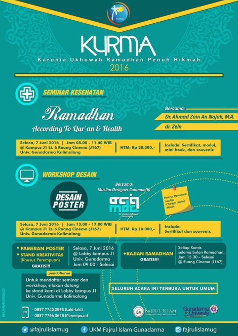 Info Rangkaian Acara Ukhuwah Ramadhan Penuh Hikmah 2020 